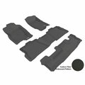 3D Maxpider FORD EXPLORER 2006-2010 KAGU BLACK R1 R2 R3 BENCH SEATING W/O CENTER CONSOLE Floor Mat L1FR03501509